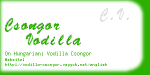 csongor vodilla business card